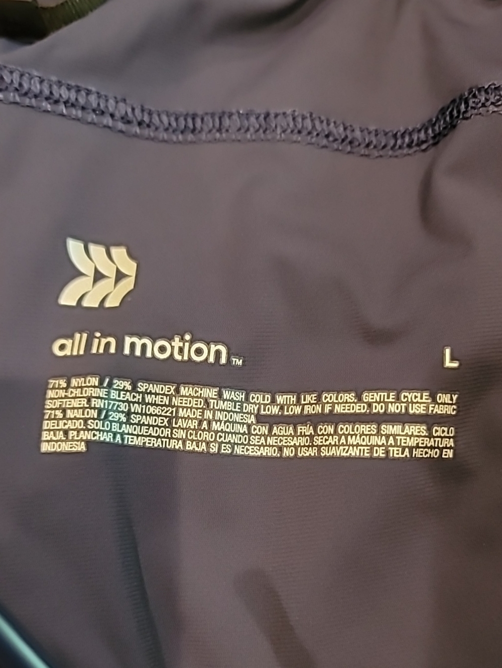 all in motion Navy Men's Athletic Zip-Hem Joggers Large - Picture 8 of 12